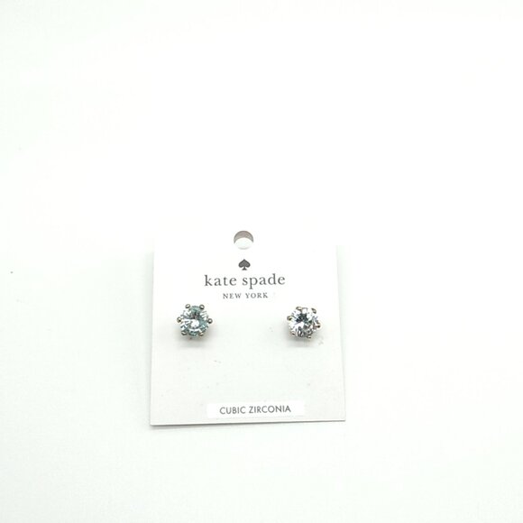 Kate Spade RISE AND SHINE Brilliant Cut CZ Prong Stud Earrings - Picture 4 of 16